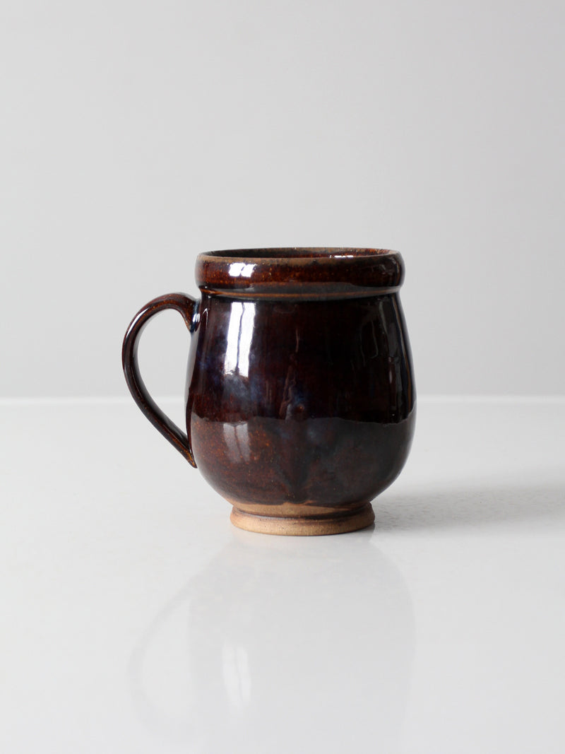 vintage studio pottery mug