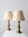 vintage Stiffel brass table lamps