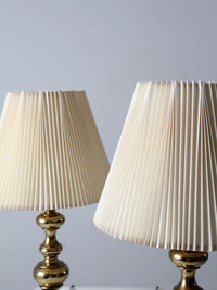 vintage Stiffel brass table lamps