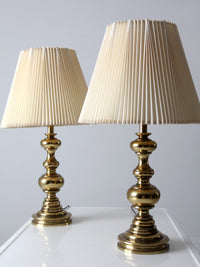 vintage Stiffel brass table lamps