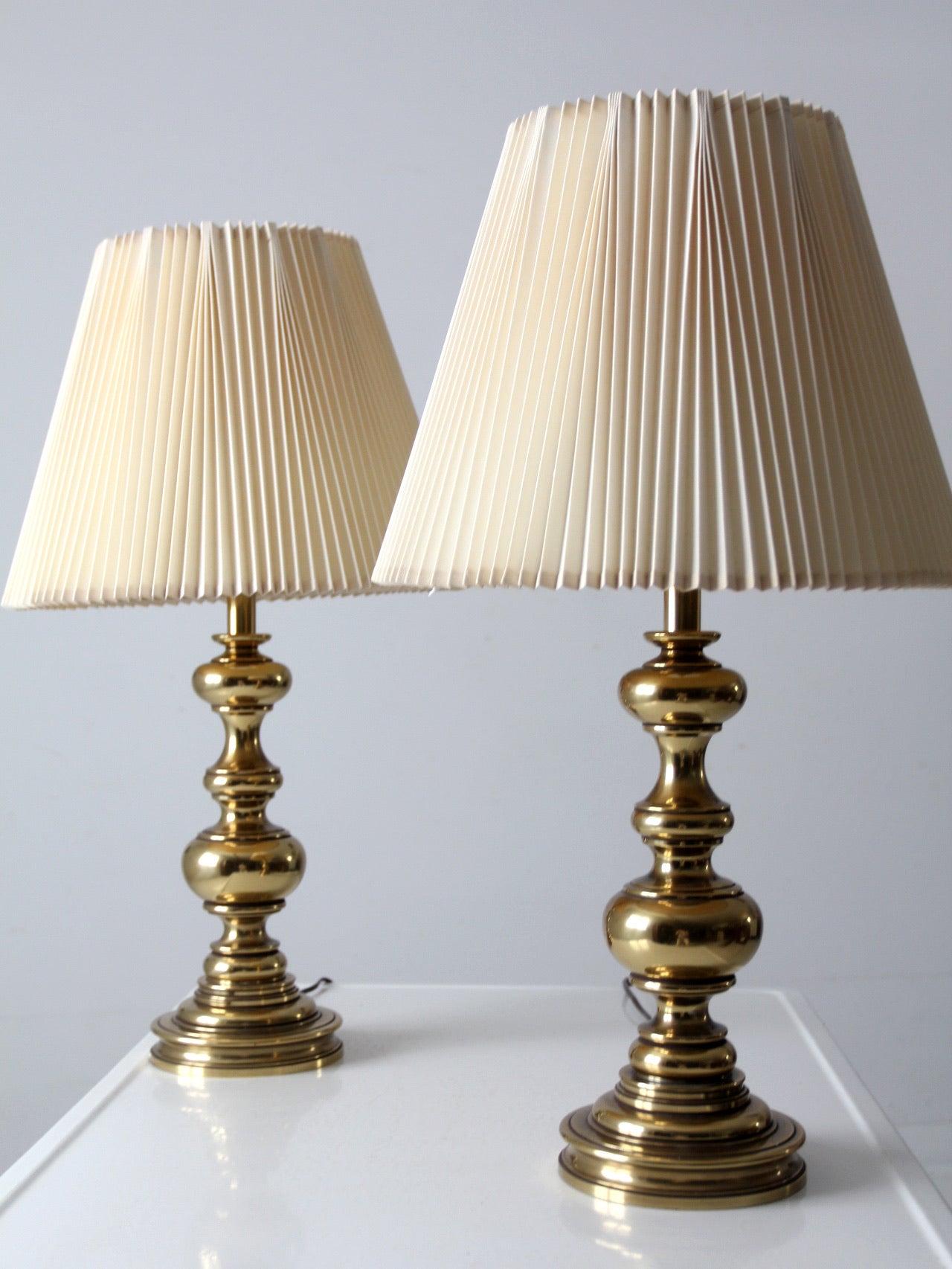 vintage Stiffel brass table lamps – 86 Vintage