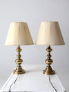 vintage Stiffel brass table lamps