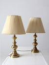 vintage Stiffel brass table lamps