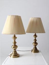 vintage Stiffel brass table lamps
