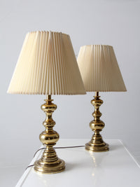 vintage Stiffel brass table lamps