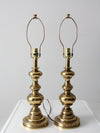 vintage Stiffel brass table lamps