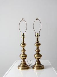 vintage Stiffel brass table lamps