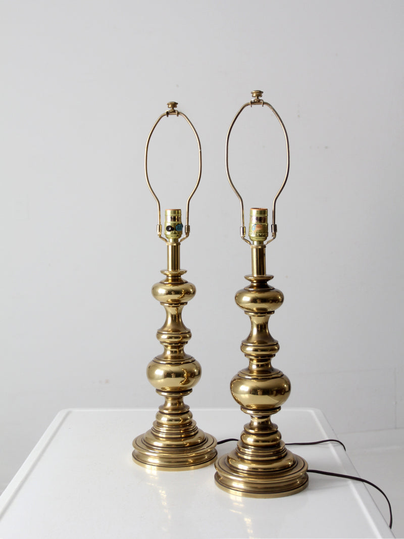 vintage Stiffel brass table lamps
