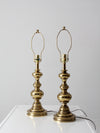 vintage Stiffel brass table lamps