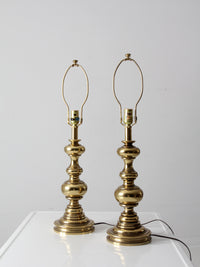 vintage Stiffel brass table lamps