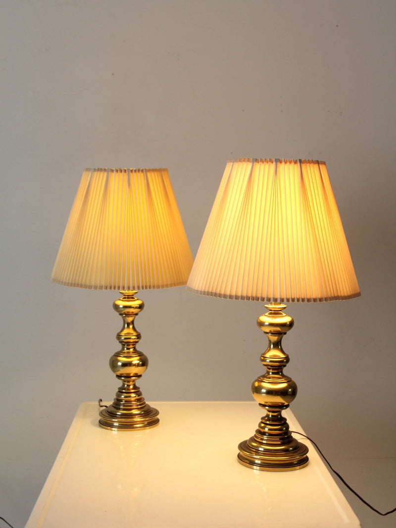 vintage Stiffel brass table lamps