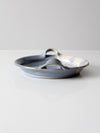 vintage studio pottery butterfly tray