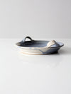 vintage studio pottery butterfly tray