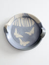 vintage studio pottery butterfly tray