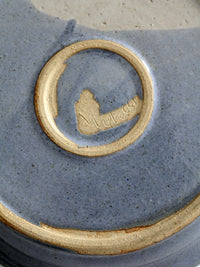 vintage studio pottery butterfly tray