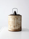 vintage Sunfleet 5 gallon motor oil can