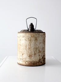 vintage Sunfleet 5 gallon motor oil can