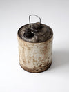 vintage Sunfleet 5 gallon motor oil can