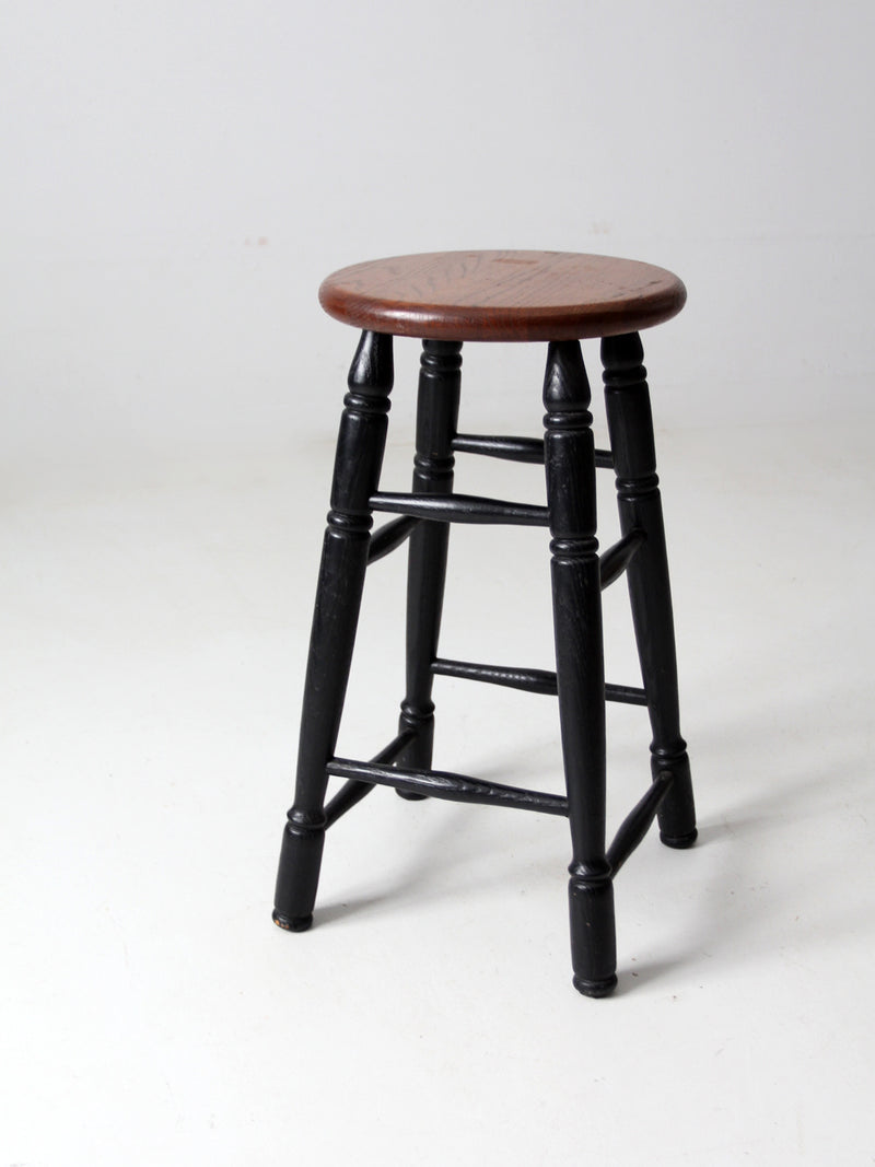 vintage wooden stool