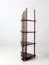 antique folk art spool shelf