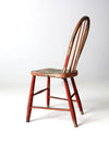 antique painted farmhouse spindle chair