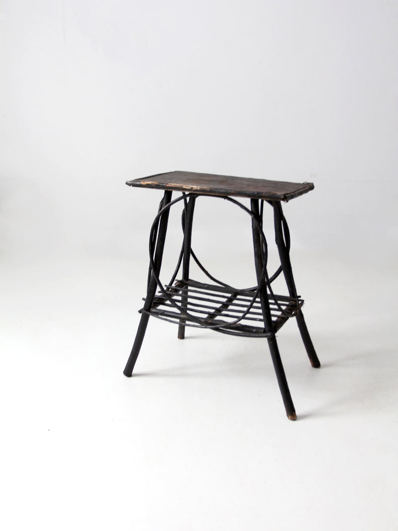antique Adirondack twig table