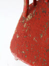 antique red spindle back chair