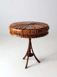 antique bamboo accent table