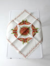 vintage embroidered table cloth