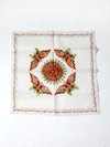 vintage embroidered table cloth