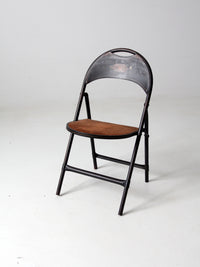 vintage metal folding chiar