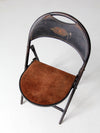 vintage metal folding chiar