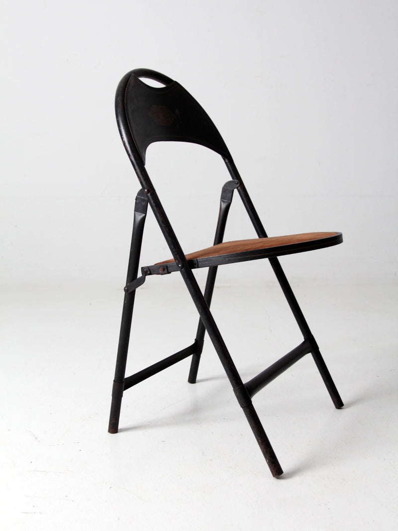 vintage metal folding chiar