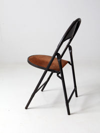 vintage metal folding chiar
