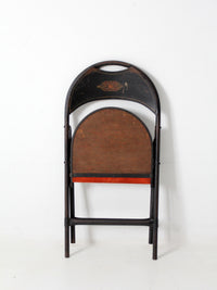 vintage metal folding chiar
