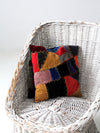 antique crazy quilt pillow