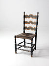 antique folk art painted chair