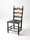 antique folk art painted chair