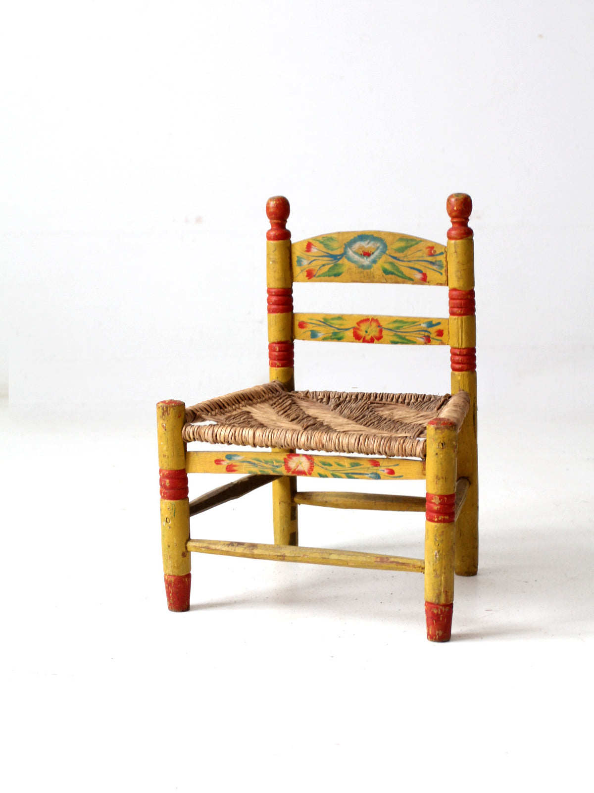 vintage Mexican folk art children's chair