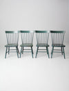 vintage painted pine dining chairs set 8