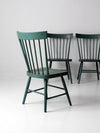 vintage painted pine dining chairs set 8