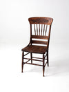 antique pressed back dining chair