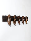 vintage cobbler's shoe wall mounted coat rack