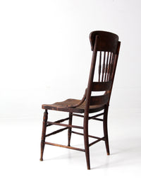 antique pressed back dining chair