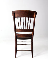 antique pressed back dining chair