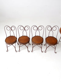 antique children's ice cream parlor table & chairs set