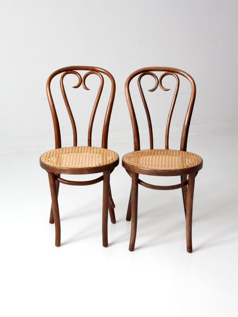 antique FMG bentwood chairs pair