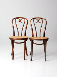 antique FMG bentwood chairs pair