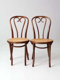 antique FMG bentwood chairs pair