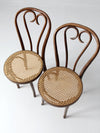 antique FMG bentwood chairs pair